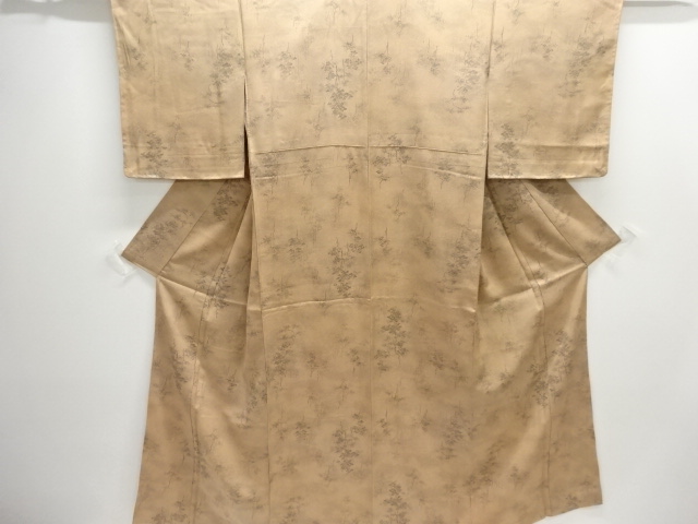 未使用品　樹木模様小紋着物